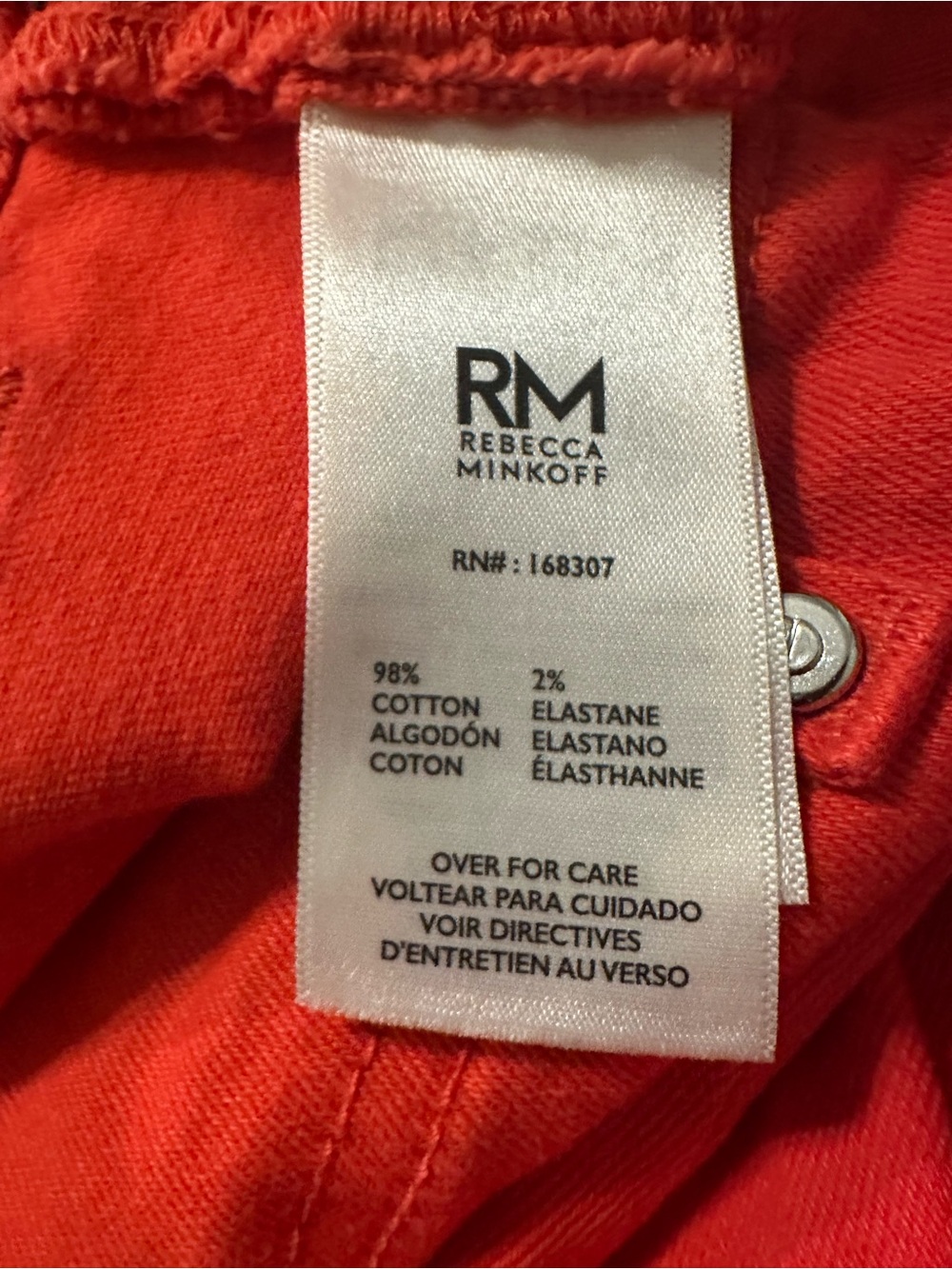 Rebecca Minkoff Size 6 Wide Leg Red Jeans NWT - Picture 7 of 9